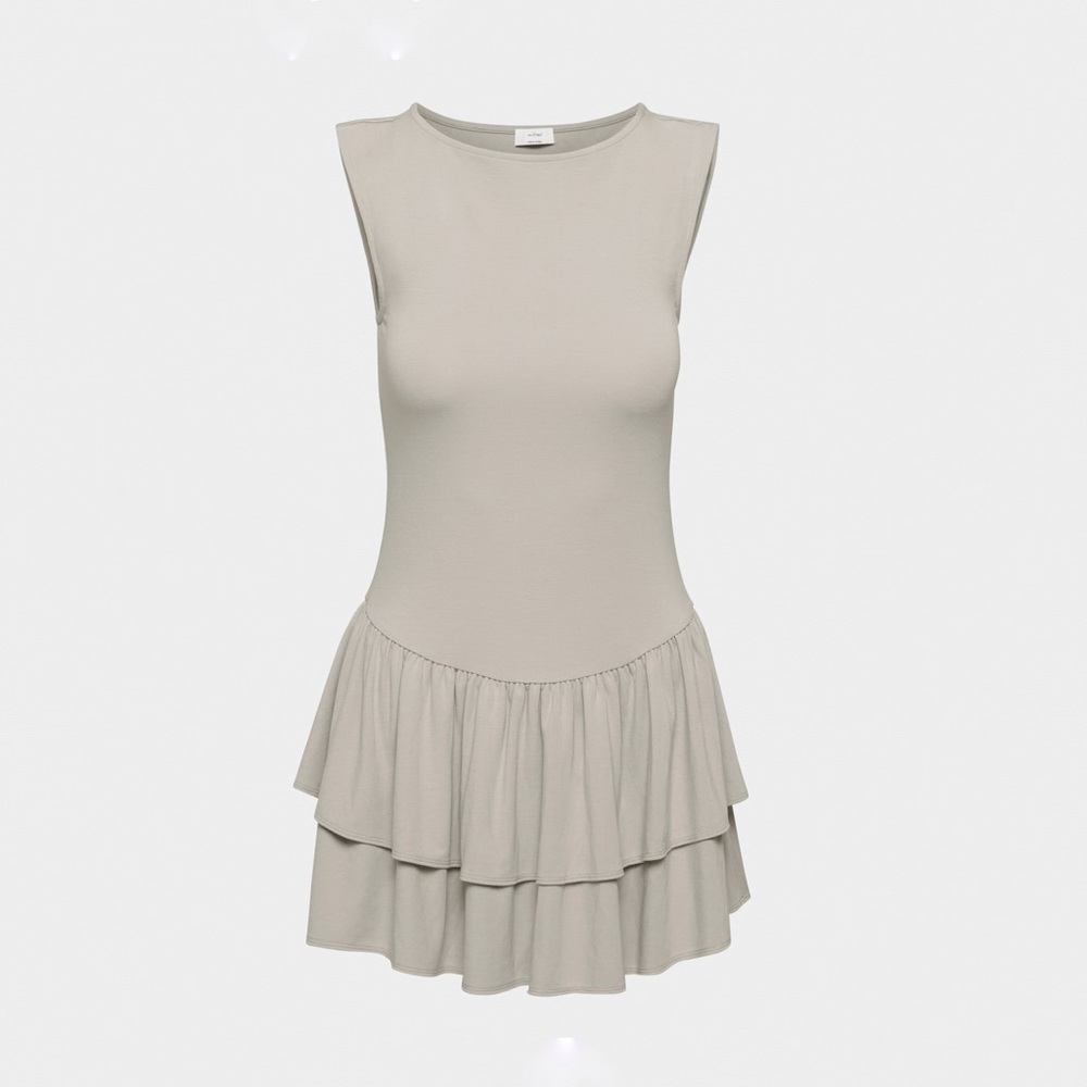 NWT Aritzia Wilfred Bloomsbury Dress in Ashen Grey